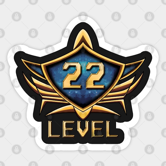 Level 22 Sticker by PaunLiviu